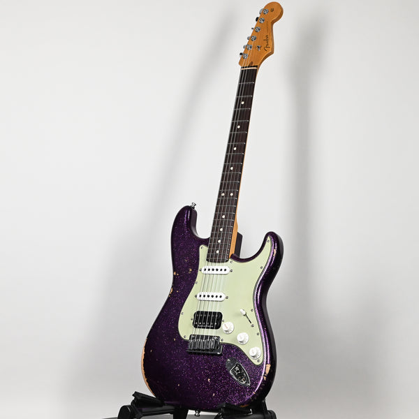 Fender Custom Shop Deluxe Stratocaster w/ Seymour Duncan SH4B Humbucker, Relic/ Closet Classic Hardware- Magenta Sparkle 2025 (R147307)
