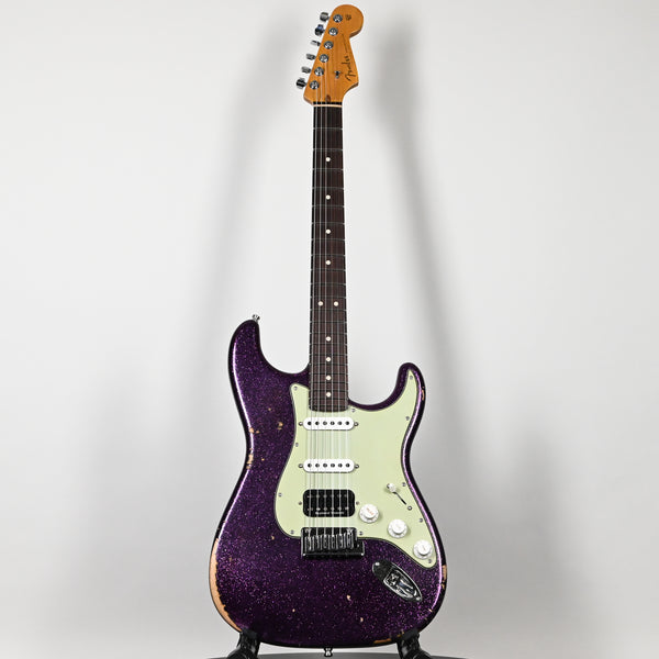 Fender Custom Shop Deluxe Stratocaster w/ Seymour Duncan SH4B Humbucker, Relic/ Closet Classic Hardware- Magenta Sparkle 2025 (R147307)