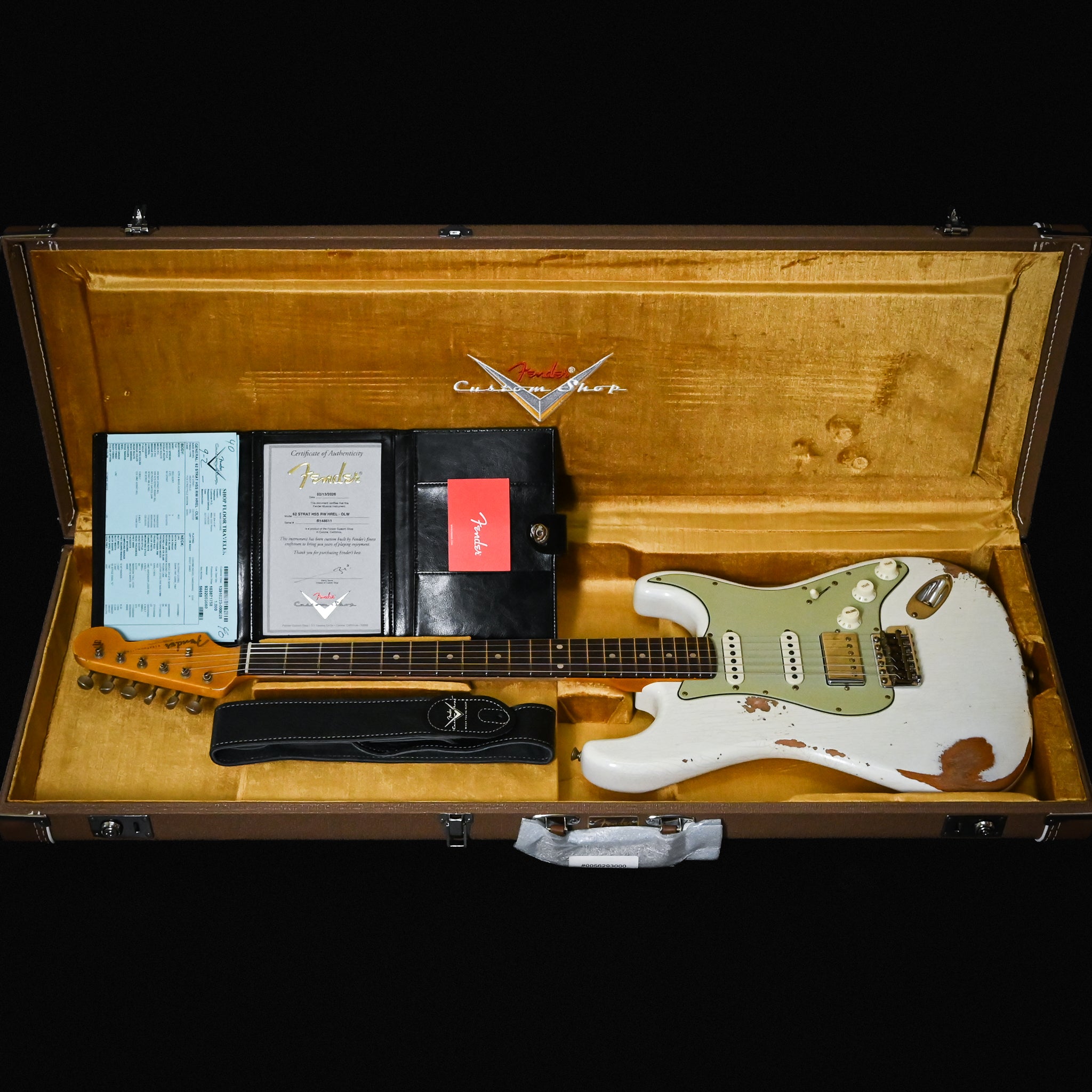 Fender Custom Shop '62 Stratocaster HSS Heavy Relic- Olympic White 2026 (R148611)