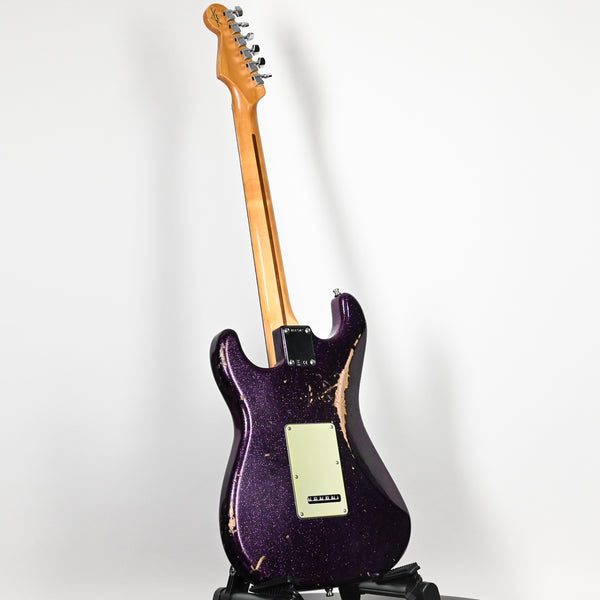 Fender Custom Shop Deluxe Stratocaster w/ Seymour Duncan SH4B Humbucker, Relic/ Closet Classic Hardware- Magenta Sparkle 2025 (R147307)