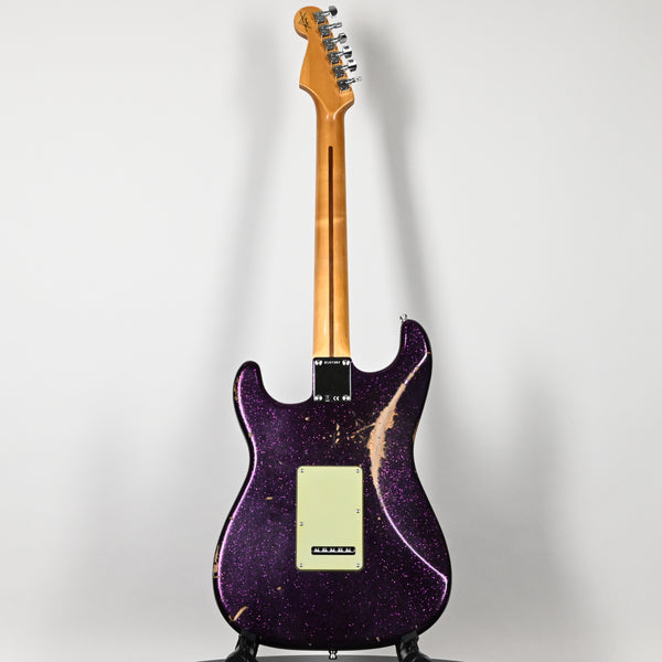 Fender Custom Shop Deluxe Stratocaster w/ Seymour Duncan SH4B Humbucker, Relic/ Closet Classic Hardware- Magenta Sparkle 2025 (R147307)
