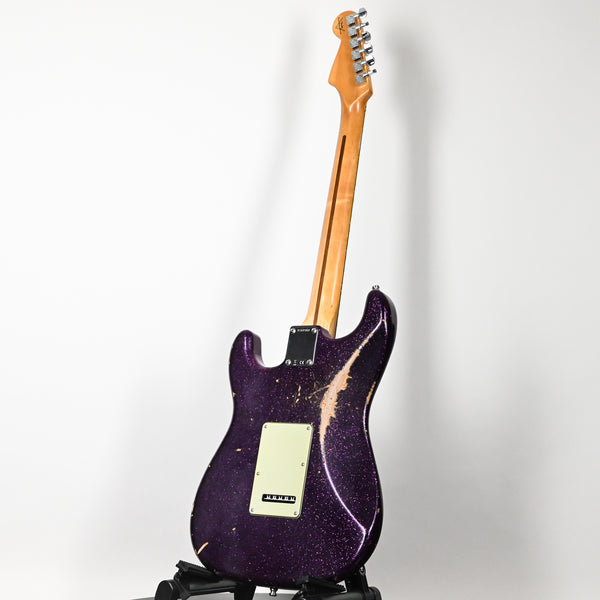 Fender Custom Shop Deluxe Stratocaster w/ Seymour Duncan SH4B Humbucker, Relic/ Closet Classic Hardware- Magenta Sparkle 2025 (R147307)