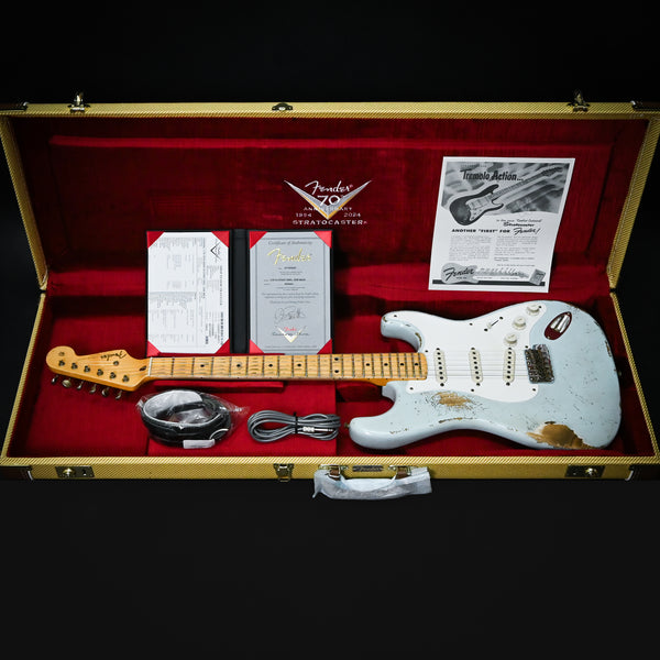 Fender Custom Shop Masterbuilt Jason Smith Limited Edition 70th Anniversary Stratocaster Heavy Relic- Sonic Blue 2025 (XN5620)