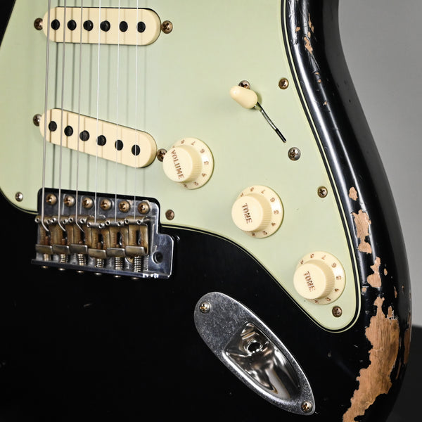 Fender Custom Shop Limited Edition 1962 Stratocaster w/ Handwound 60/63 Pickups, Heavy Relic- Black 2025 (CZ589459)