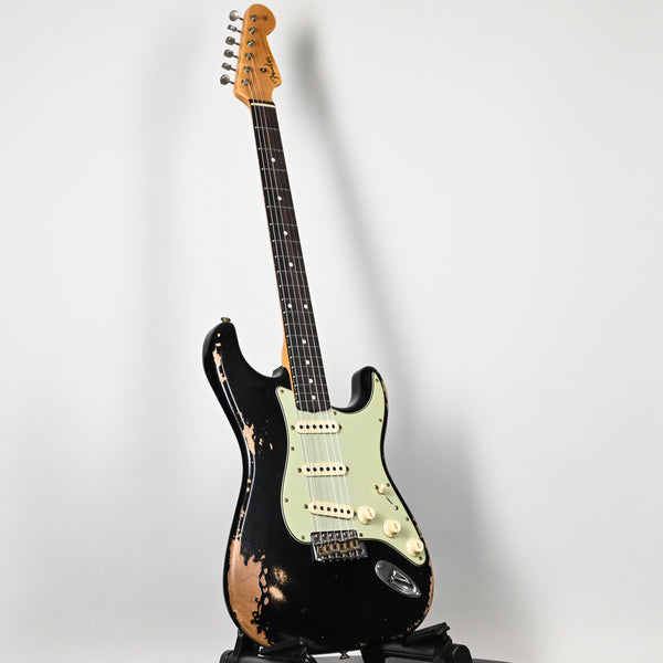 Fender Custom Shop Limited Edition 1962 Stratocaster w/ Handwound 60/63 Pickups, Heavy Relic- Black 2025 (CZ589459)