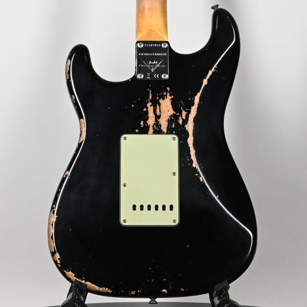 Fender Custom Shop Limited Edition 1962 Stratocaster w/ Handwound 60/63 Pickups, Heavy Relic- Black 2025 (CZ589459)