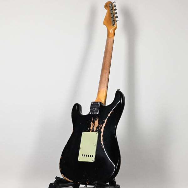 Fender Custom Shop Limited Edition 1962 Stratocaster w/ Handwound 60/63 Pickups, Heavy Relic- Black 2025 (CZ589459)