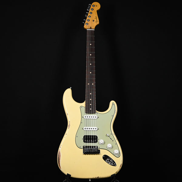 Fender Custom Shop Deluxe Stratocaster w/ Seymour Duncan SH4B Humbucker, Relic/ Closet Classic Hardware- Aged Vintage White 2025 (R146312)