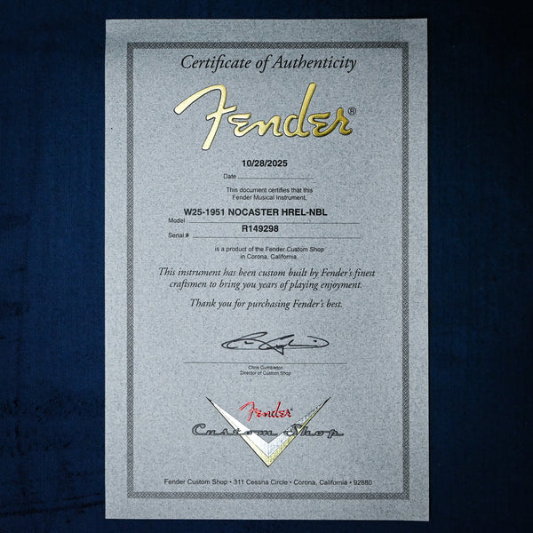 Fender Custom Shop 1951 Nocaster Heavy Relic- Nocaster Blonde 2025 (R149298)
