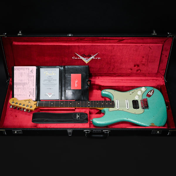 Fender Custom Shop Deluxe Stratocaster w/ Seymour Duncan SH4B Humbucker, Relic/ Closet Classic Hardware- Seafoam Green Sparkle 2025 (R148221)