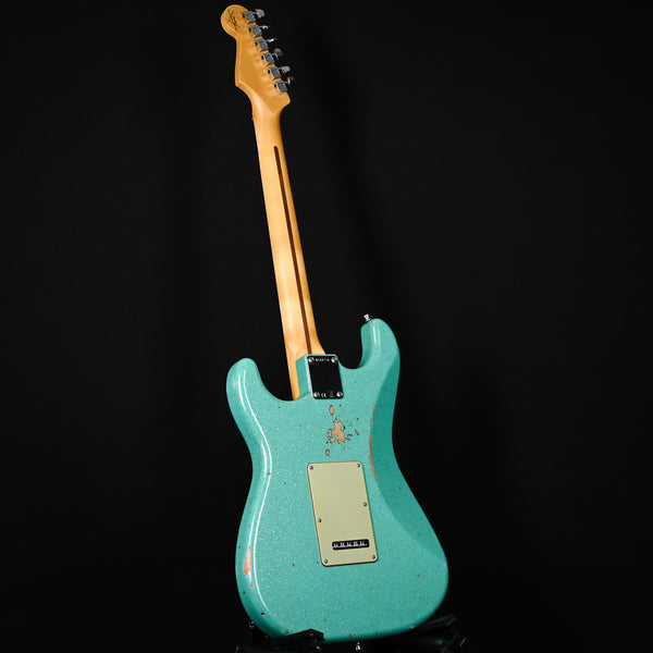 Fender Custom Shop Deluxe Stratocaster w/ Seymour Duncan SH4B Humbucker, Relic/ Closet Classic Hardware- Seafoam Green Sparkle 2025 (R148221)