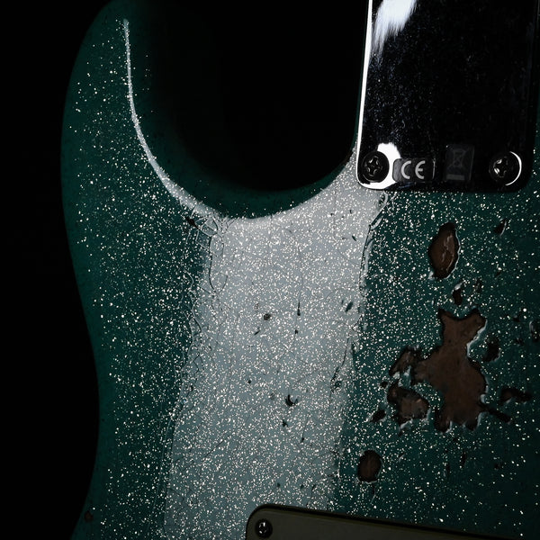Fender Custom Shop Deluxe Stratocaster w/ Seymour Duncan SH4B Humbucker, Relic/ Closet Classic Hardware- Seafoam Green Sparkle 2025 (R148221)