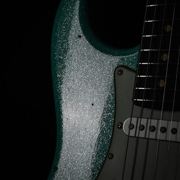 Fender Custom Shop Deluxe Stratocaster w/ Seymour Duncan SH4B Humbucker, Relic/ Closet Classic Hardware- Seafoam Green Sparkle 2025 (R148221)
