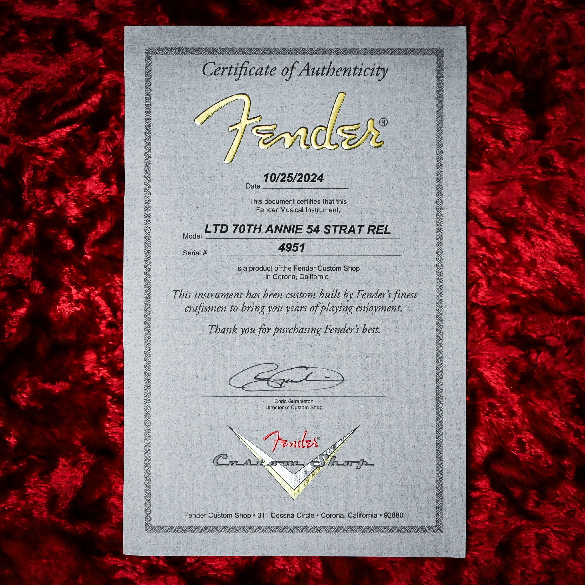 Fender Custom Shop Limited Edition 70th Anniversary '54 Stratocaster Relic- Wide Faded 2 Color Sunburst 2024 (4951) Used – Mint