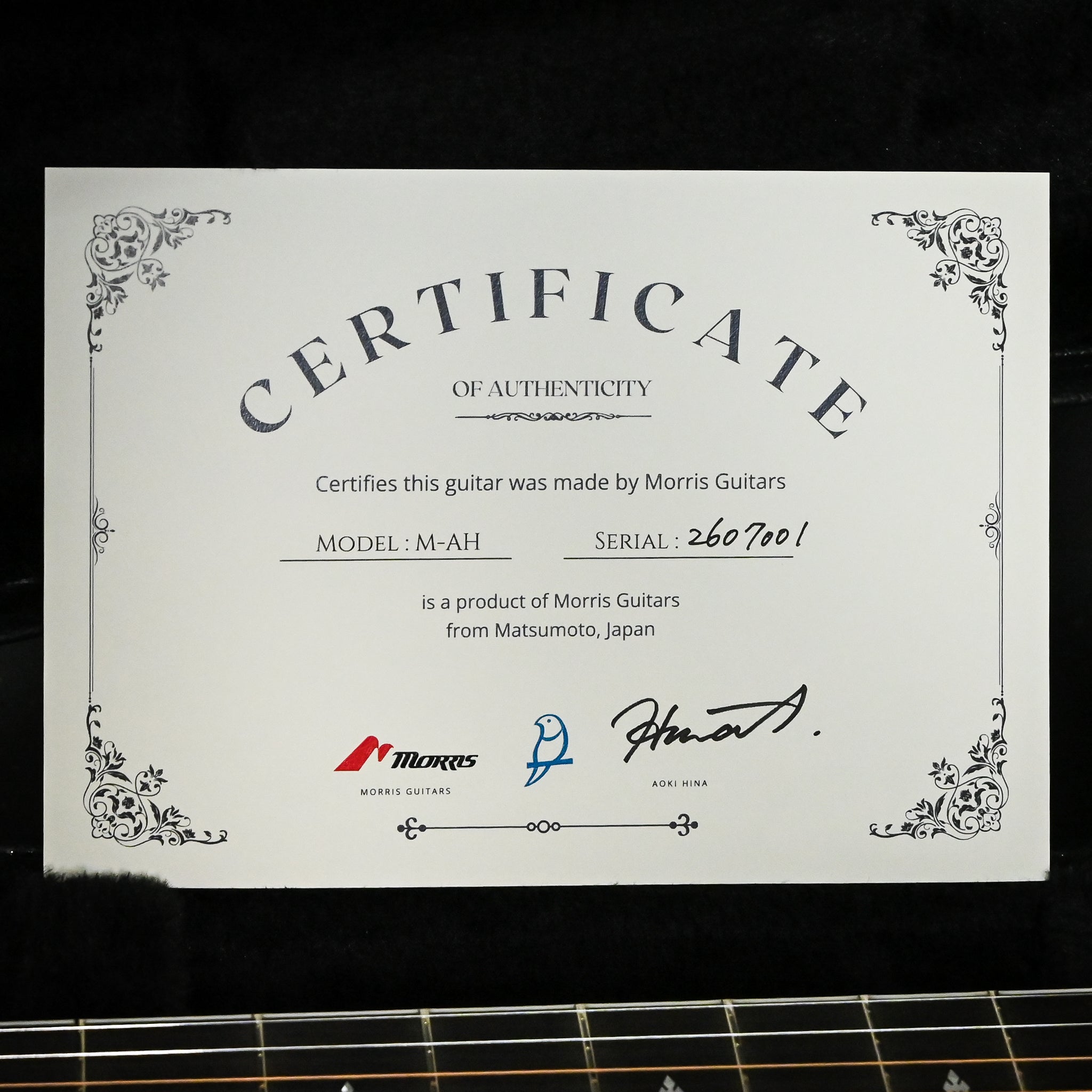 Morris M-AH Aoki Hina Signature- Natural 2026 (2607001)