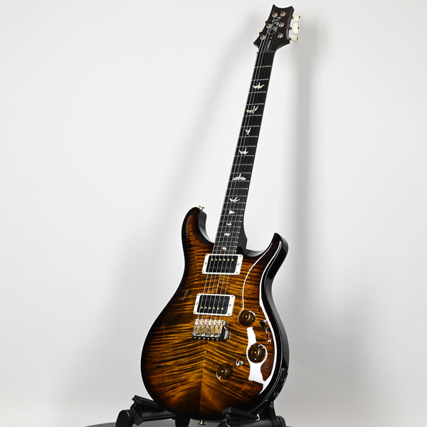 PRS Custom 24 Piezo w/ 10-Top Electric Guitar- Black Gold Wraparound Smokeburst 2024 (0393126)