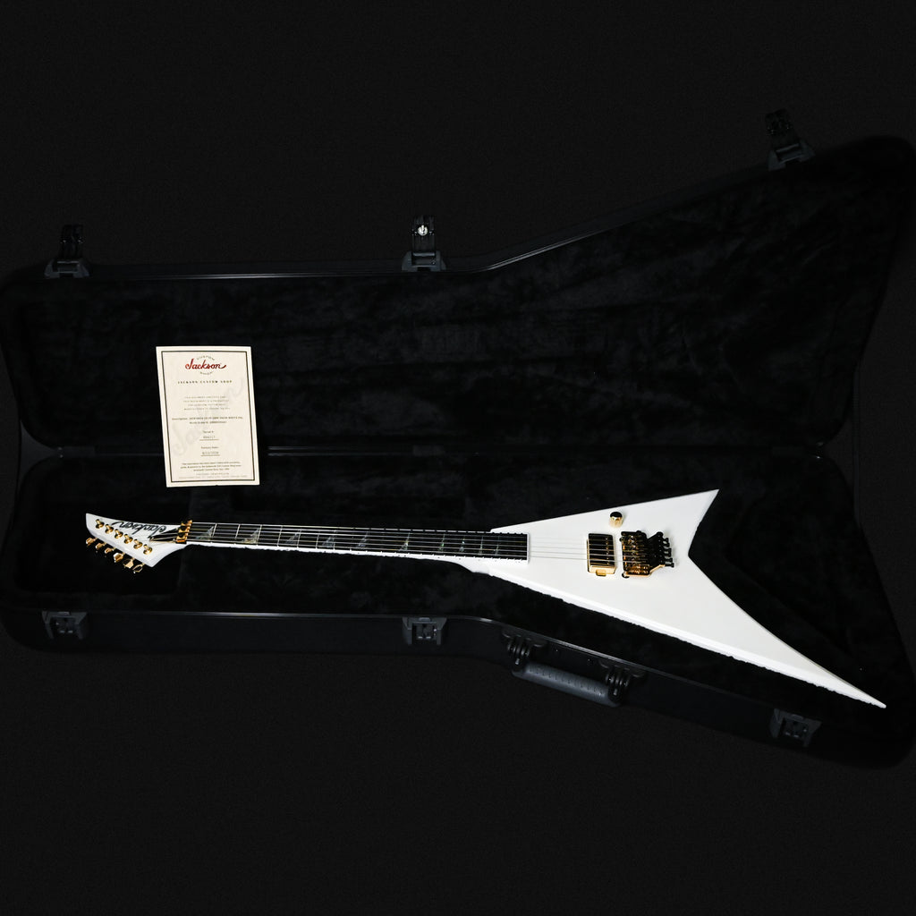 Jackson Custom Shop USA Randy Rhoads Special Edition NAMM 2025 w/ Gold Hardware- Snow White Pearl 2026 (RR4217)