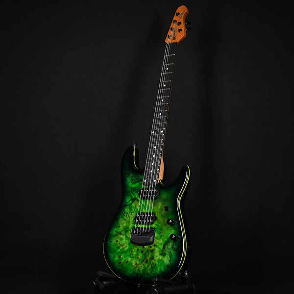 Ernie Ball Music Man Jason Richardson Cutlass HT Guitar, Buckeye Burl Top- Kokiri Forest (S10926)