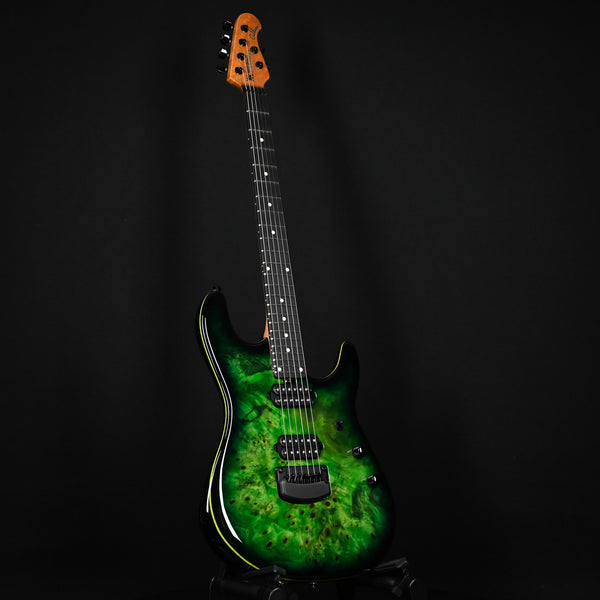 Ernie Ball Music Man Jason Richardson Cutlass HT Guitar, Buckeye Burl Top- Kokiri Forest (S10926)