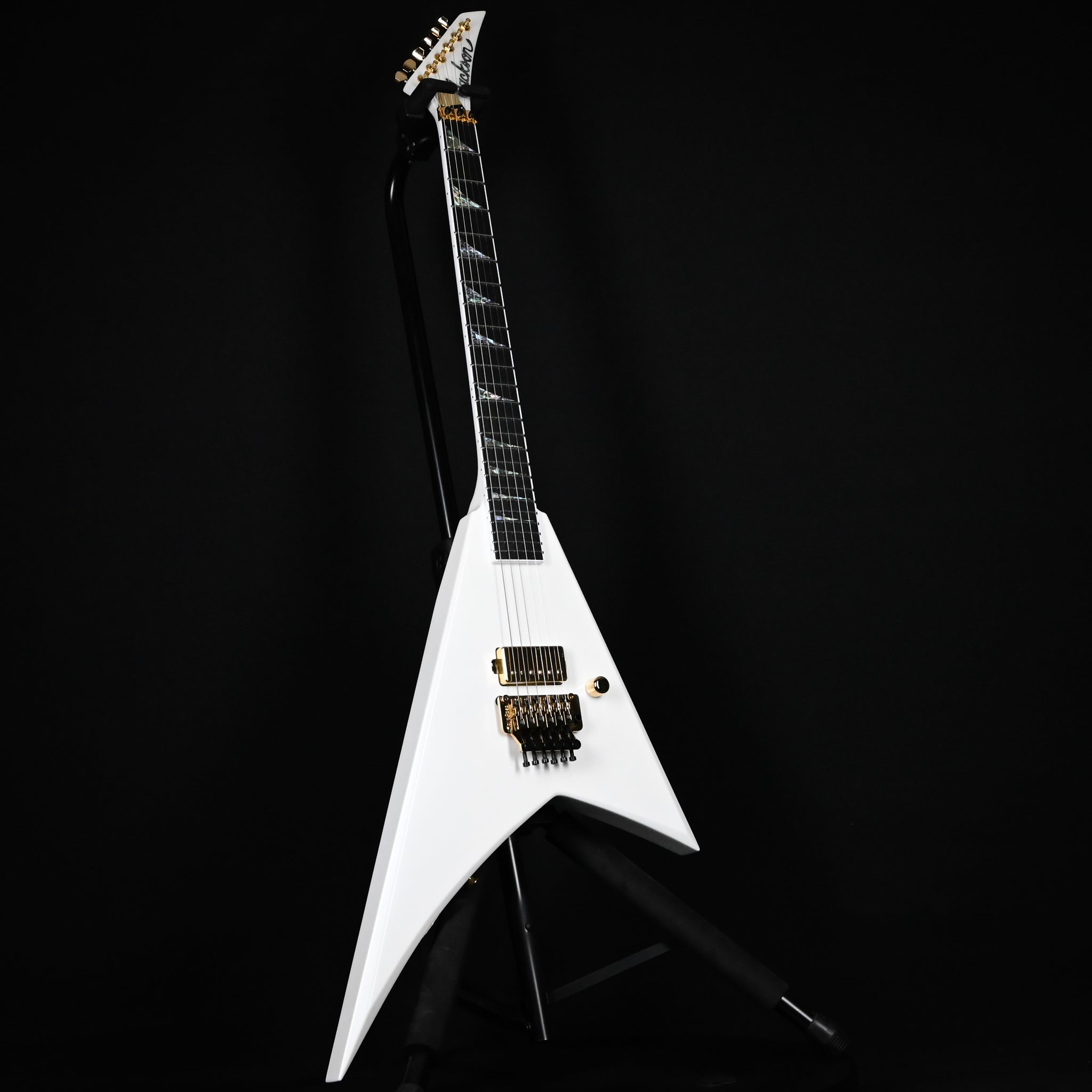 Jackson Custom Shop USA Randy Rhoads Special Edition NAMM 2025 w/ Gold Hardware- Snow White Pearl 2026 (RR4217)