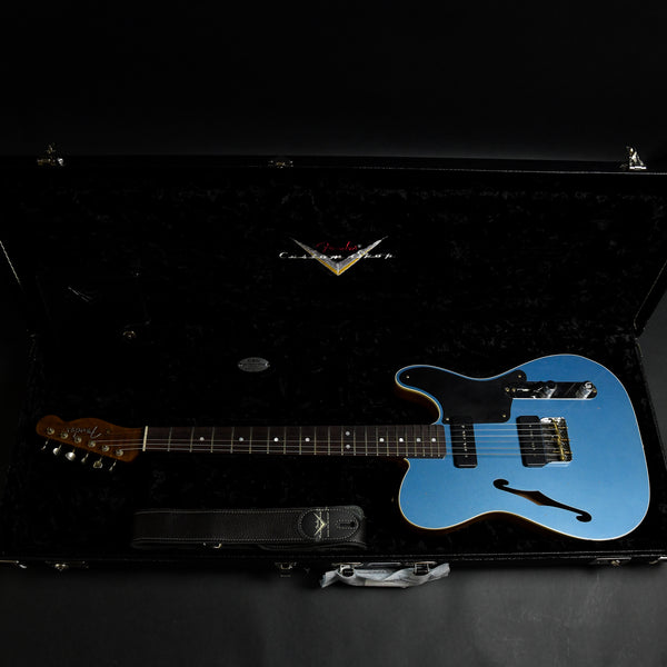 Fender Limited Edition Custom Shop P-90 Telecaster Thinline Journeyman Relic Faded Aged Lake Placid Blue 2023 (CZ567265)