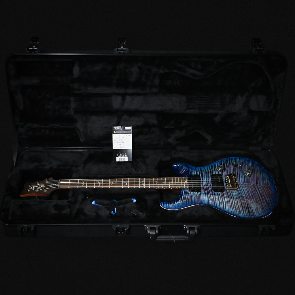 PRS Custom 24 Wood Library w/ 10-Top, Brazilian Rosewood, & DMO Pickups- Violet Blue Burst 2026 (0431500)