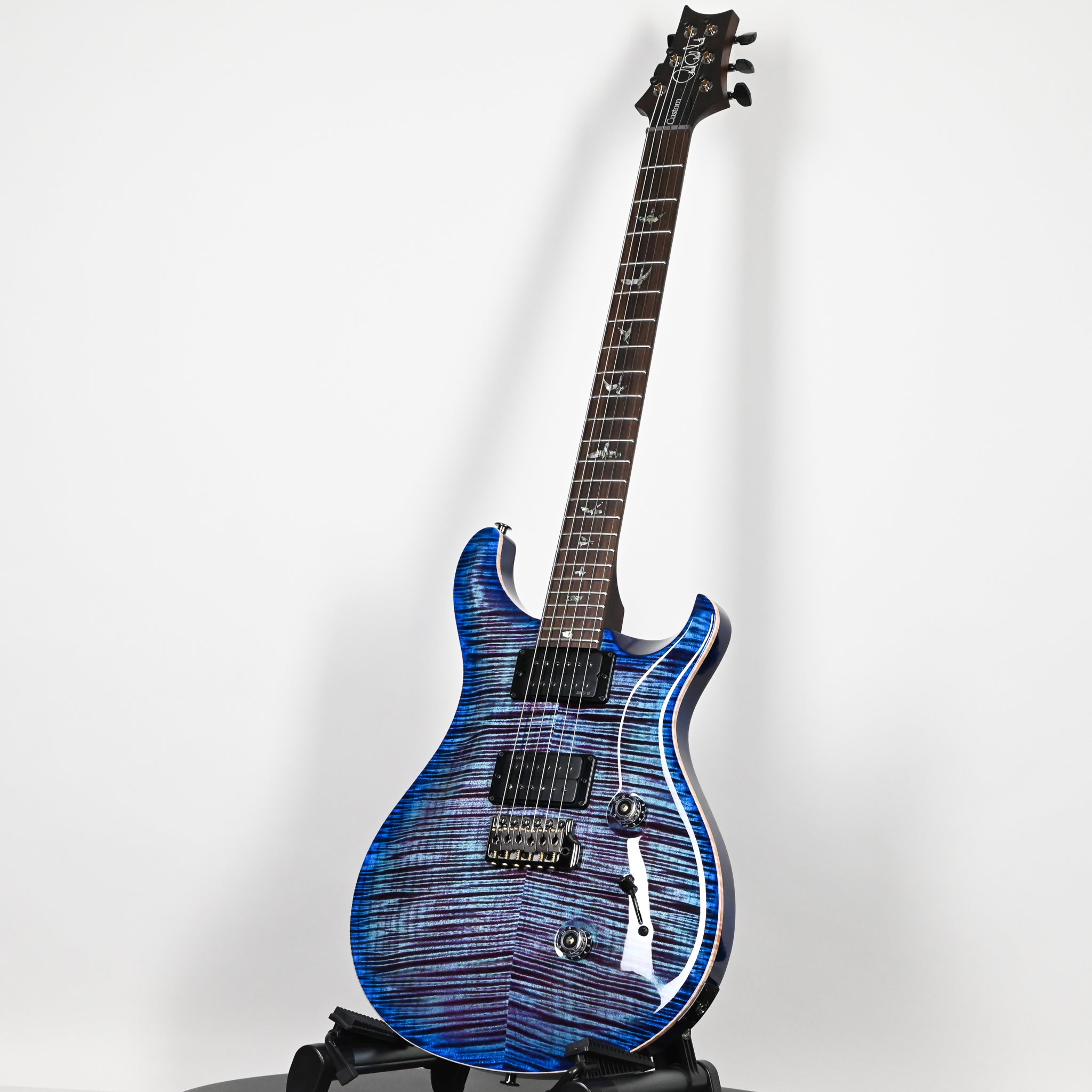 PRS Custom 24 Wood Library w/ 10-Top, Brazilian Rosewood, & DMO Pickups- Violet Blue Burst 2026 (0431500)