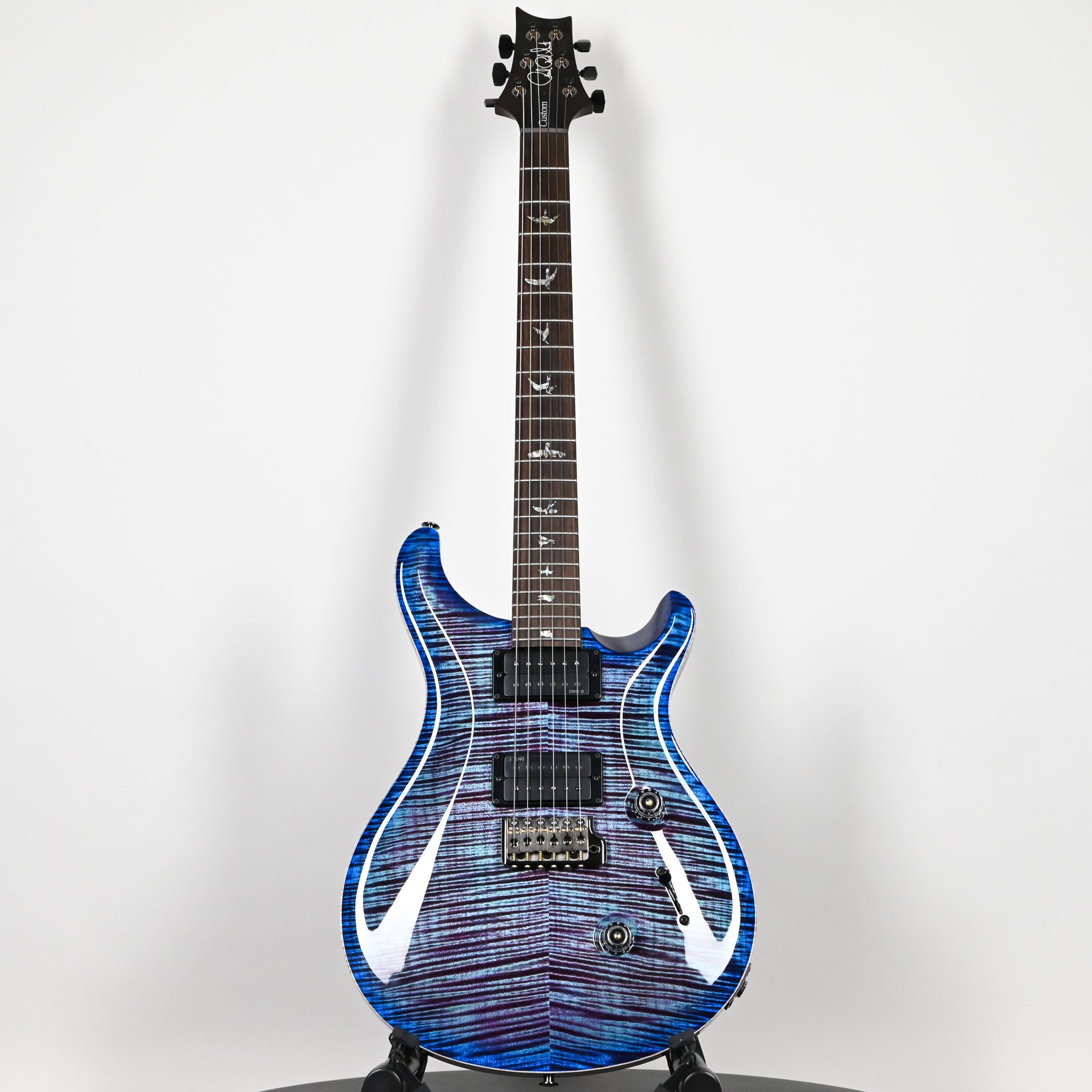 PRS Custom 24 Wood Library w/ 10-Top, Brazilian Rosewood, & DMO Pickups- Violet Blue Burst 2026 (0431500)