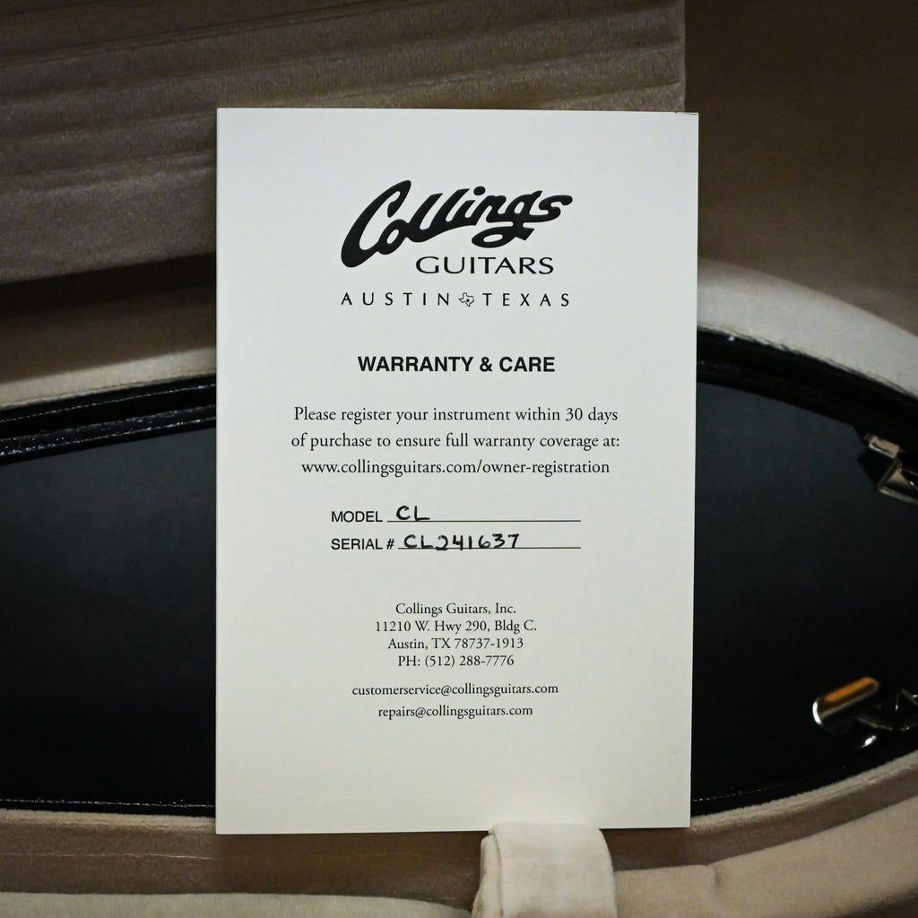 Collings City Limits Electric Guitar - Iced Tea Sunburst 2024 (CL241637)