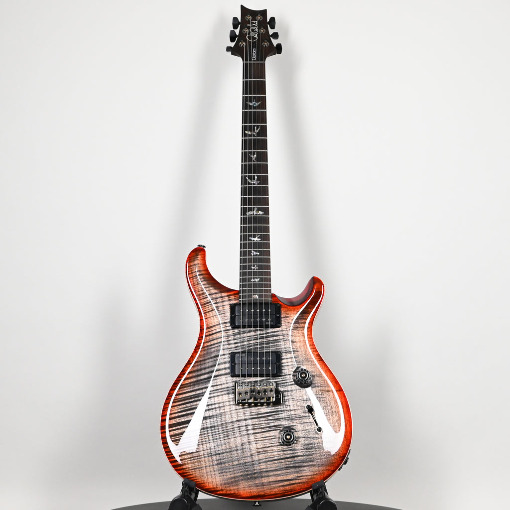 PRS Custom 24 Wood Library w/ 1-Piece Flame 10-Top, Brazilian Rosewood, & DMO Pickups- Charcoal Cherry Burst 2026 (0432984)