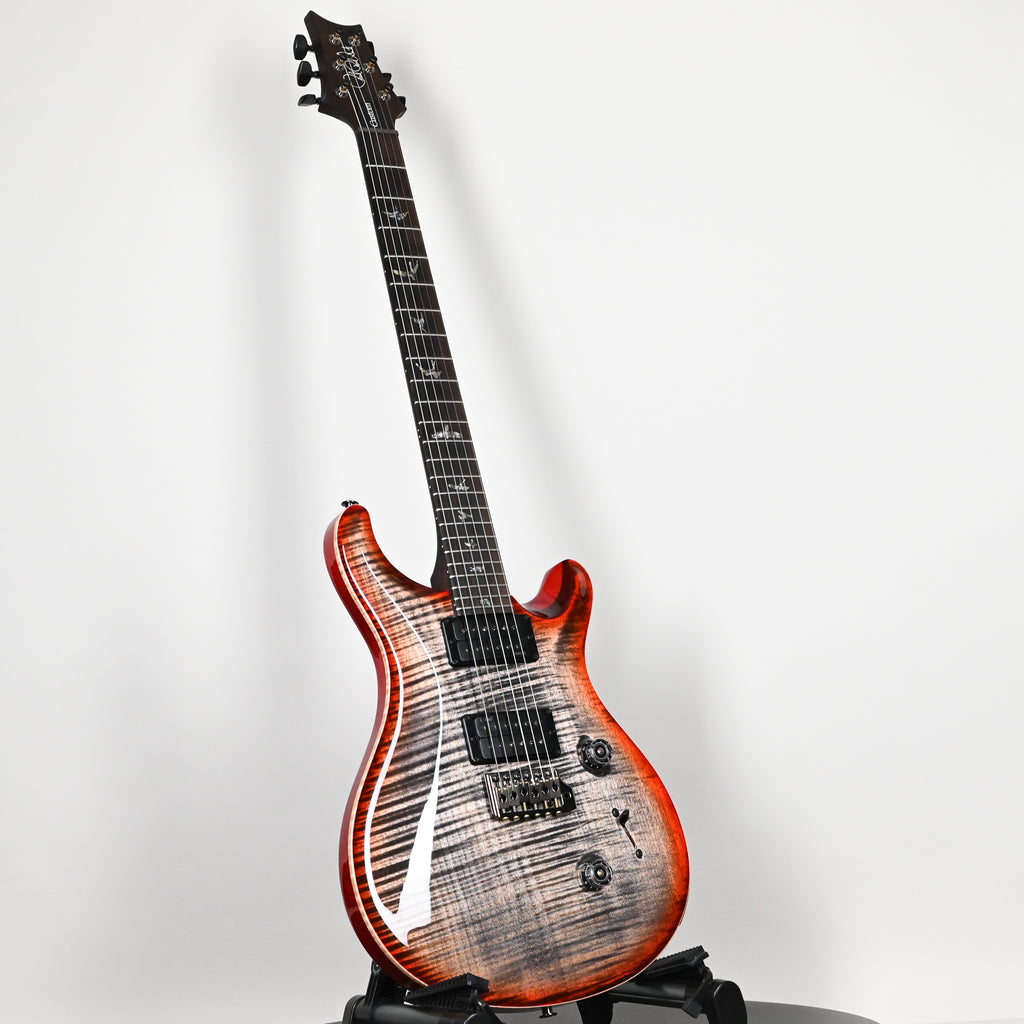 PRS Custom 24 Wood Library w/ 1-Piece Flame 10-Top, Brazilian Rosewood, & DMO Pickups- Charcoal Cherry Burst 2026 (0432984)