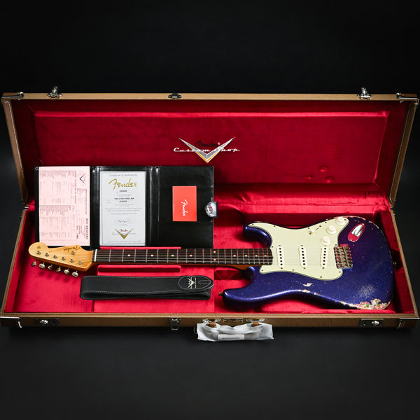 Fender Custom Shop 1962 Stratocaster Heavy Relic Purple Sparkle/ Pink Paisley Josefina Hand Wound Pickups 2024 (R135879)