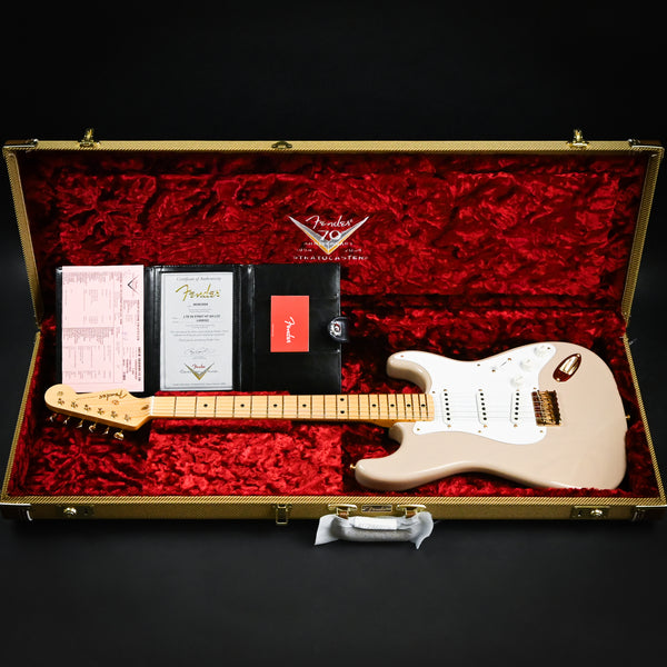 Fender Custom Shop Limited Edition 1954 Hardtail Stratocaster DLX Closet Classic- Dirty White Blonde (LXX0323)