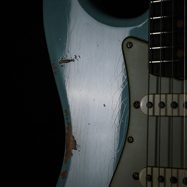 Fender Custom Shop Late-1962 Stratocaster Relic w/ Closet Classic Hardware- Faded Aged Daphne Blue 2025 (CZ585800)