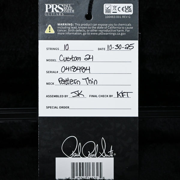 PRS Custom 24 w/ DMO Pickups- Custom Color 2025 (0418484)