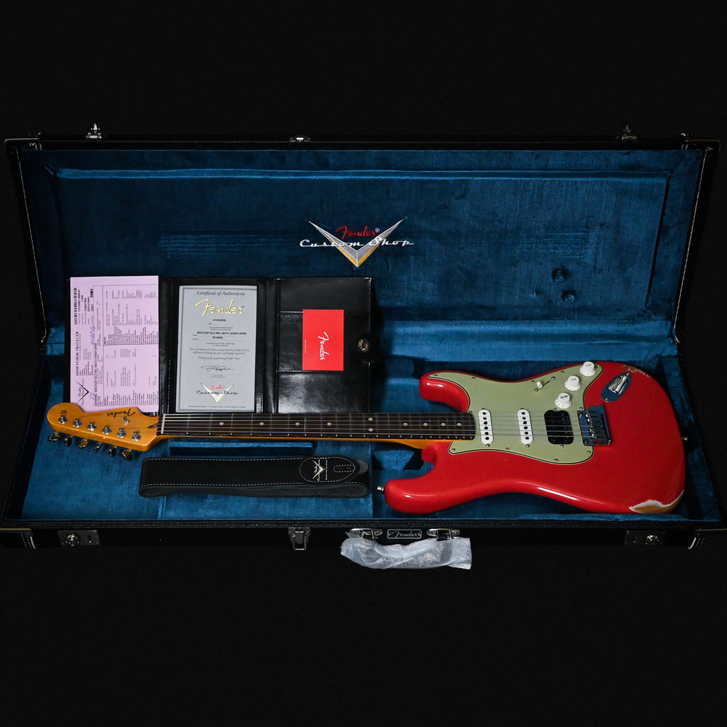 Fender Custom Shop Deluxe Stratocaster w/ Seymour Duncan SH4B Humbucker, Relic/ Closet Classic Hardware- Aged Fiesta Red 2026 (R148092)