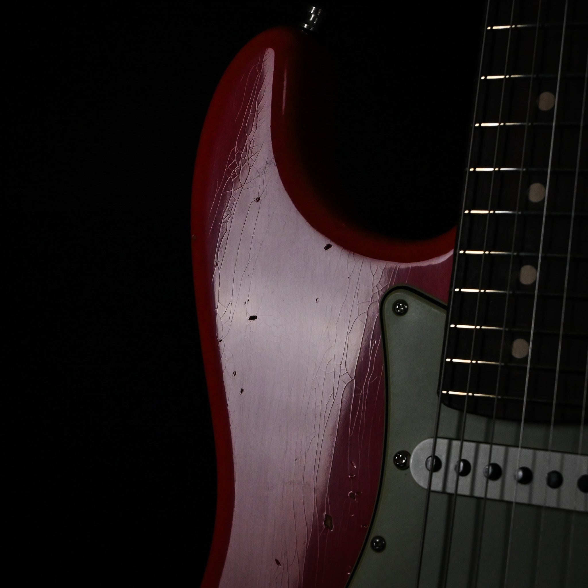 Fender Custom Shop Deluxe Stratocaster w/ Seymour Duncan SH4B Humbucker, Relic/ Closet Classic Hardware- Aged Fiesta Red 2026 (R148092)