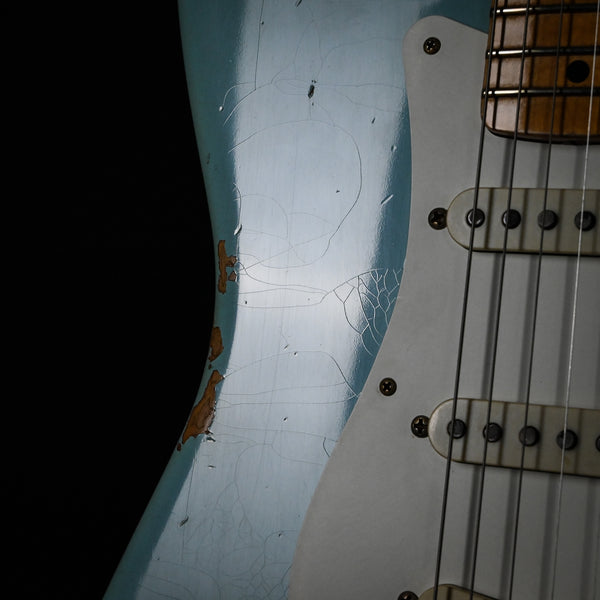 Fender Custom Shop Limited Edition '57 Stratocaster Relic- Faded Aged Daphne Blue 2023 (CZ570842)
