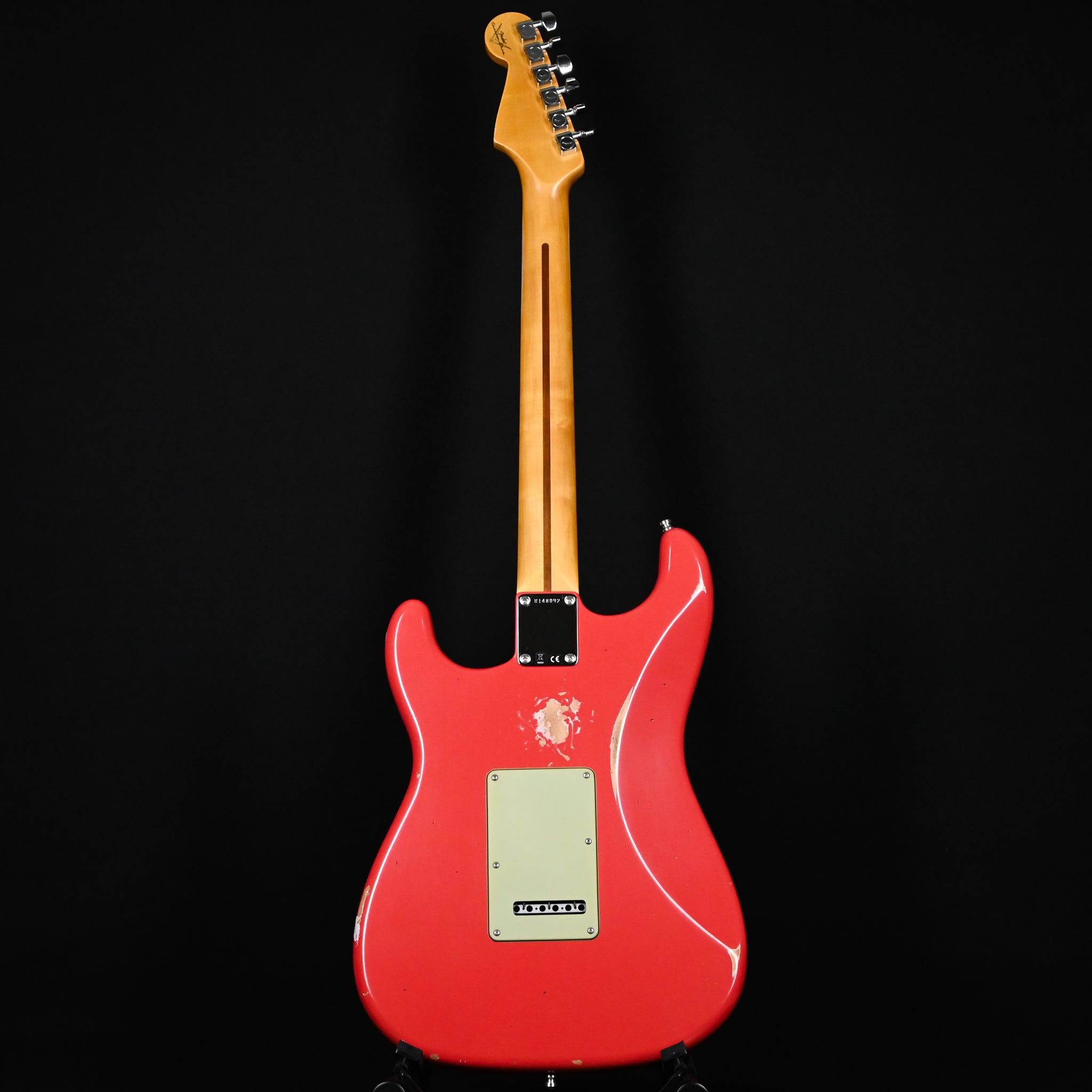 Fender Custom Shop Deluxe Stratocaster w/ Seymour Duncan SH4B Humbucker, Relic/ Closet Classic Hardware- Aged Fiesta Red 2026 (R148092)