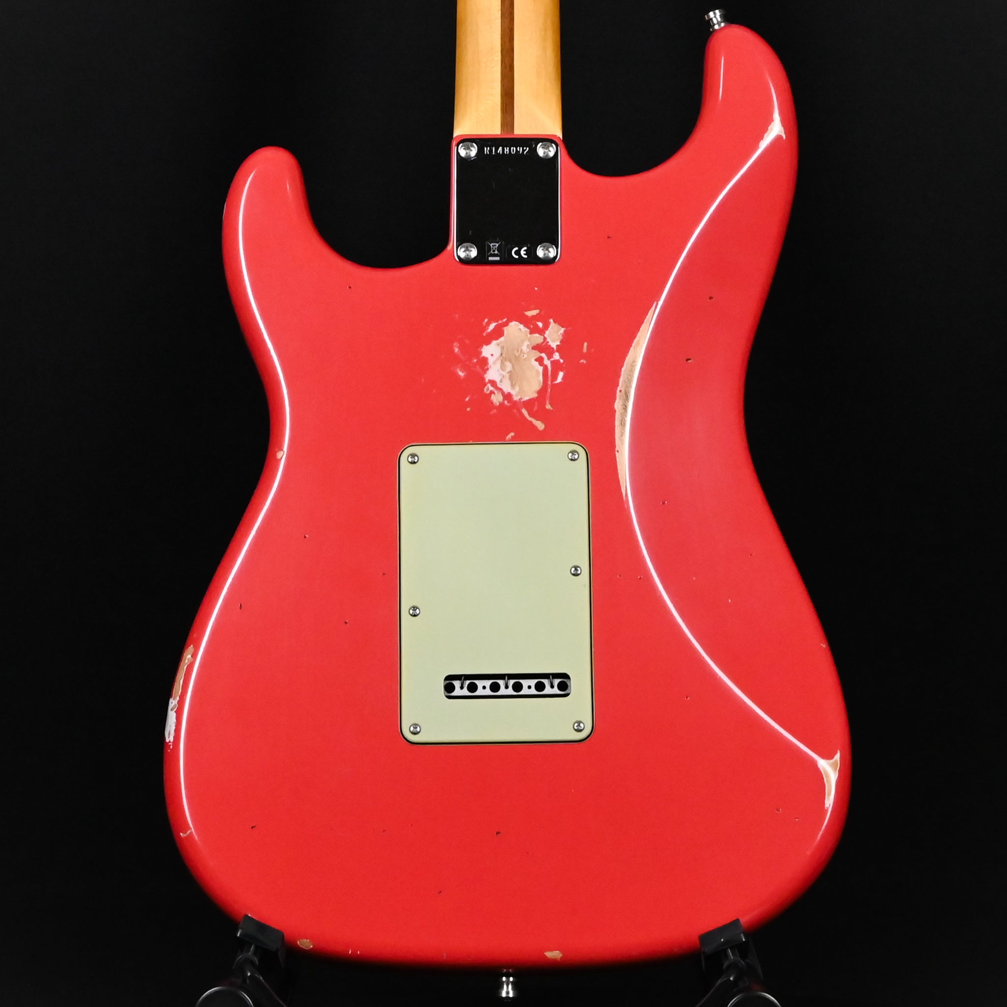 Fender Custom Shop Deluxe Stratocaster w/ Seymour Duncan SH4B Humbucker, Relic/ Closet Classic Hardware- Aged Fiesta Red 2026 (R148092)