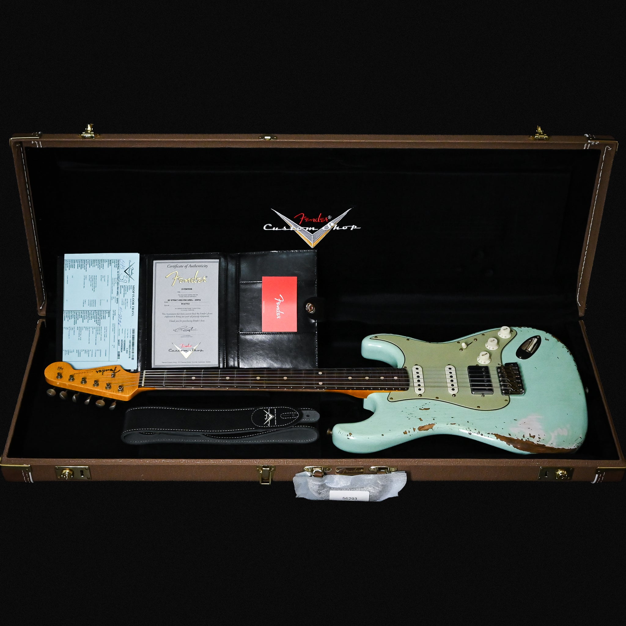Fender Custom Shop '62 Stratocaster HSS Heavy Relic- Surf Green 2026 (R147751)