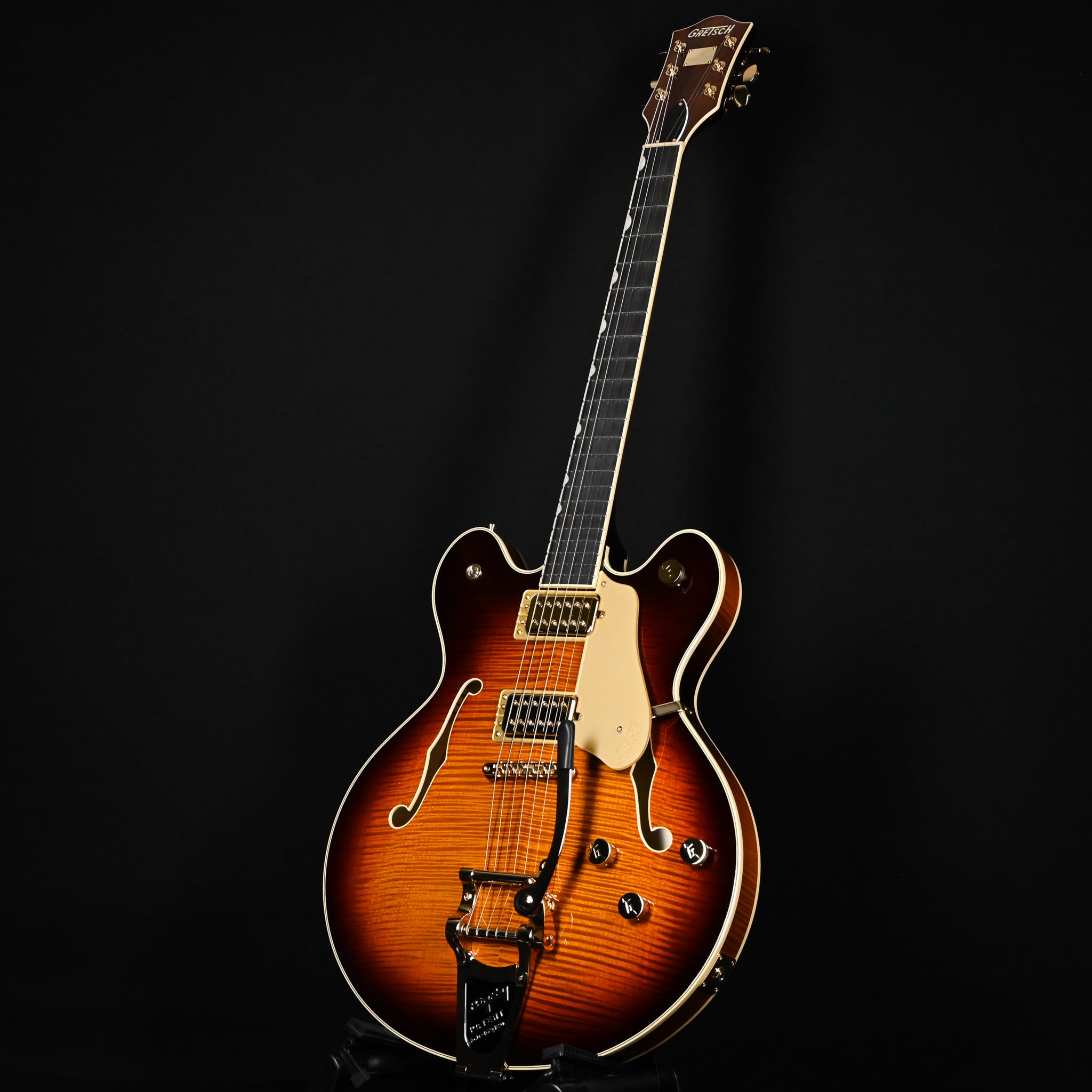 Gretsch Broadkaster LX Figured Center Block w/ String-Thru Bigsby and Gold Hardware- Havana Burst 2026 (JT25113674)
