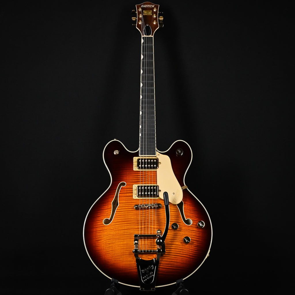 Gretsch Broadkaster LX Figured Center Block w/ String-Thru Bigsby and Gold Hardware- Havana Burst 2026 (JT25113674)