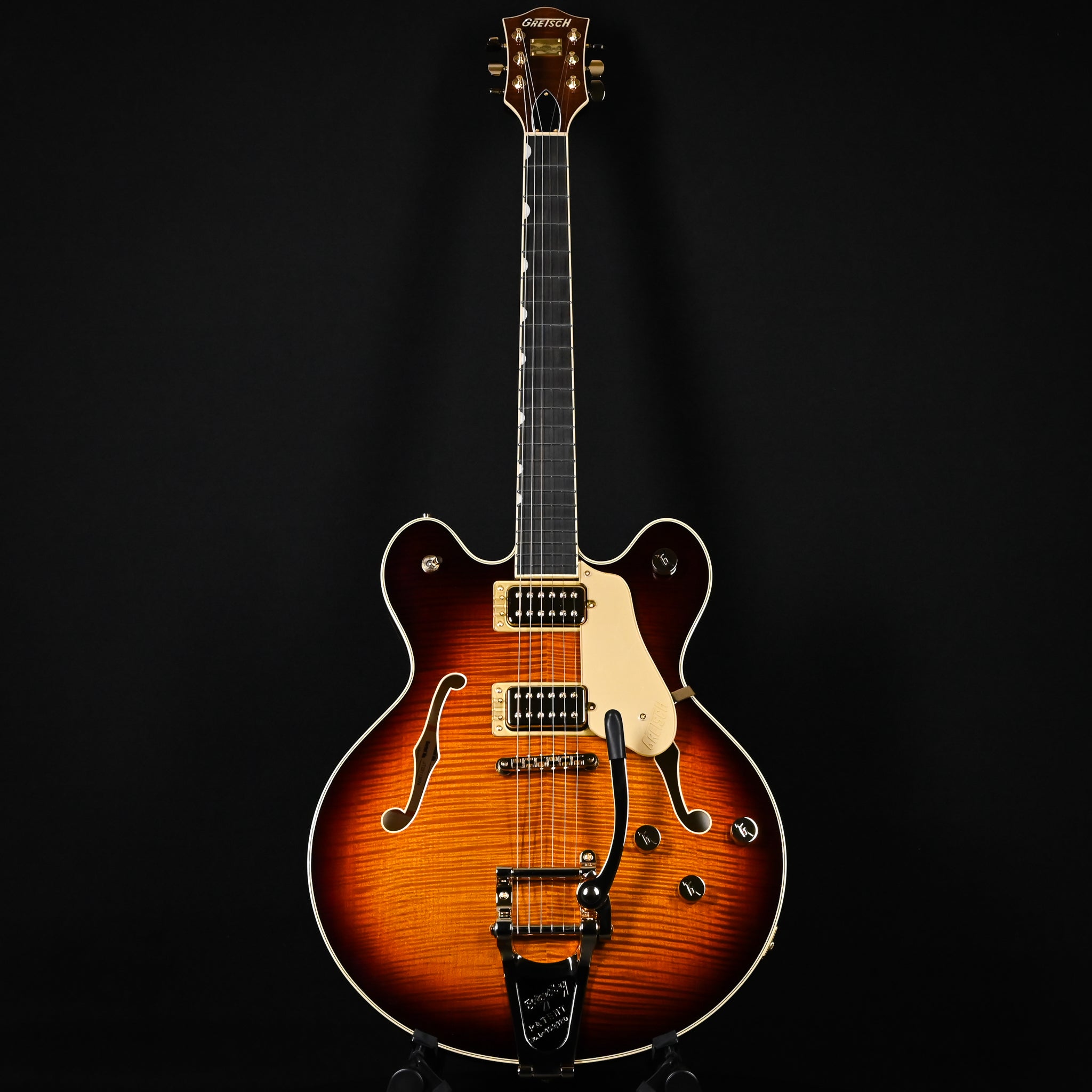 Gretsch Broadkaster LX Figured Center Block w/ String-Thru Bigsby and Gold Hardware- Havana Burst 2026 (JT25113674)