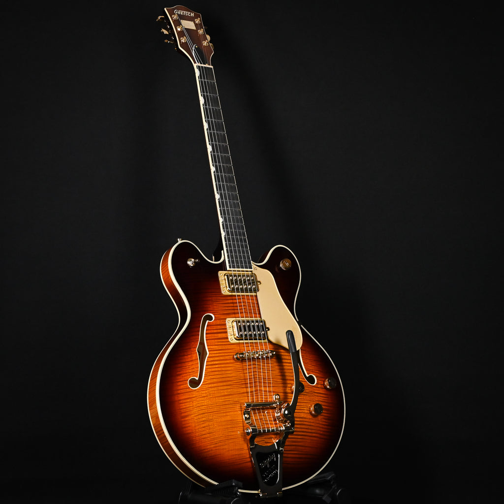 Gretsch Broadkaster LX Figured Center Block w/ String-Thru Bigsby and Gold Hardware- Havana Burst 2026 (JT25113674)