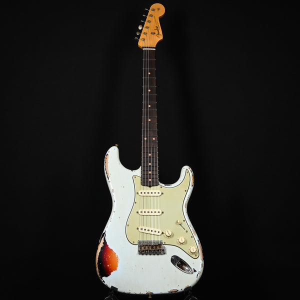 Fender Custom Shop Masterbuilt Todd Krause 1962 Stratocaster w/ Brazilian Rosewood, Heavy Relic- Sonic Blue/ 3 Color Sunburst 2025 (CZ586232)