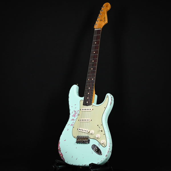 Fender Custom Shop 1962 Stratocaster Heavy Relic Surf Green/ Pink Paisley Josefina Hand Wound Pickups (R136014)