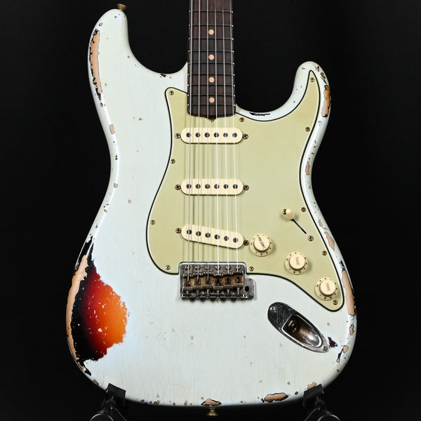 Fender Custom Shop Masterbuilt Todd Krause 1962 Stratocaster w/ Brazilian Rosewood, Heavy Relic- Sonic Blue/ 3 Color Sunburst 2025 (CZ586232)