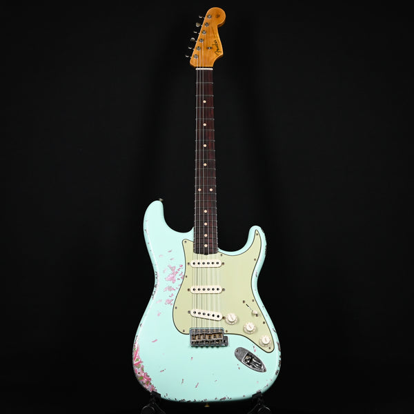 Fender Custom Shop 1962 Stratocaster Heavy Relic Surf Green/ Pink Paisley Josefina Hand Wound Pickups (R136014)