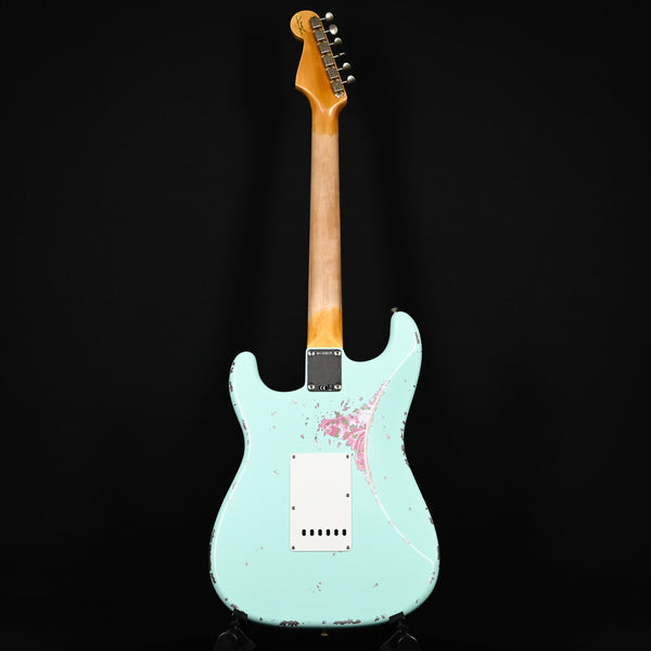 Fender Custom Shop 1962 Stratocaster Heavy Relic Surf Green/ Pink Paisley Josefina Hand Wound Pickups (R136014)